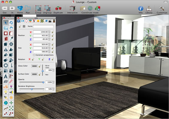 Software per interior design