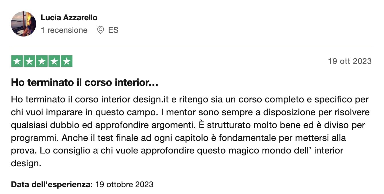 corso interior design online